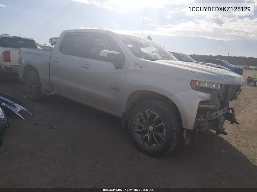 CHEVROLET SILVERADO 2019, VIN 1GCUYDEDXKZ125129