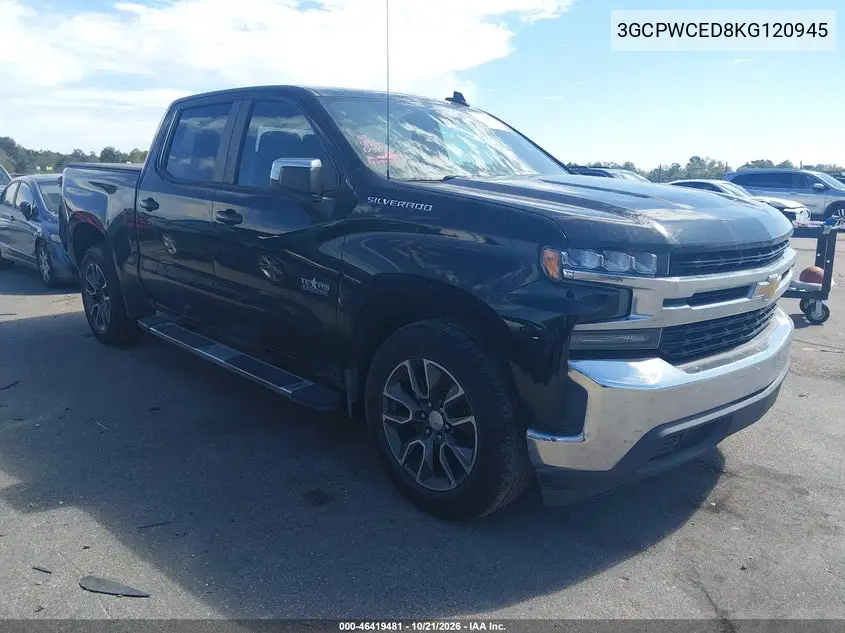 CHEVROLET SILVERADO 2019, VIN 3GCPWCED8KG120945