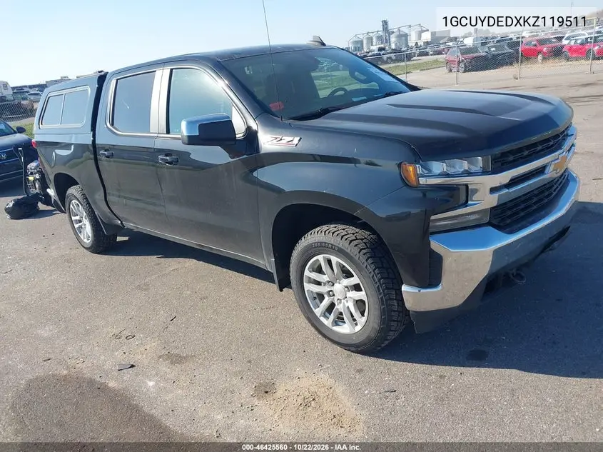 CHEVROLET SILVERADO 2019, VIN 1GCUYDEDXKZ119511