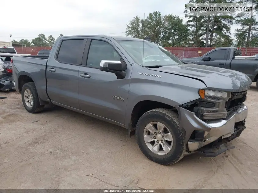 CHEVROLET SILVERADO 2019, VIN 1GCPWCED6KZ135458