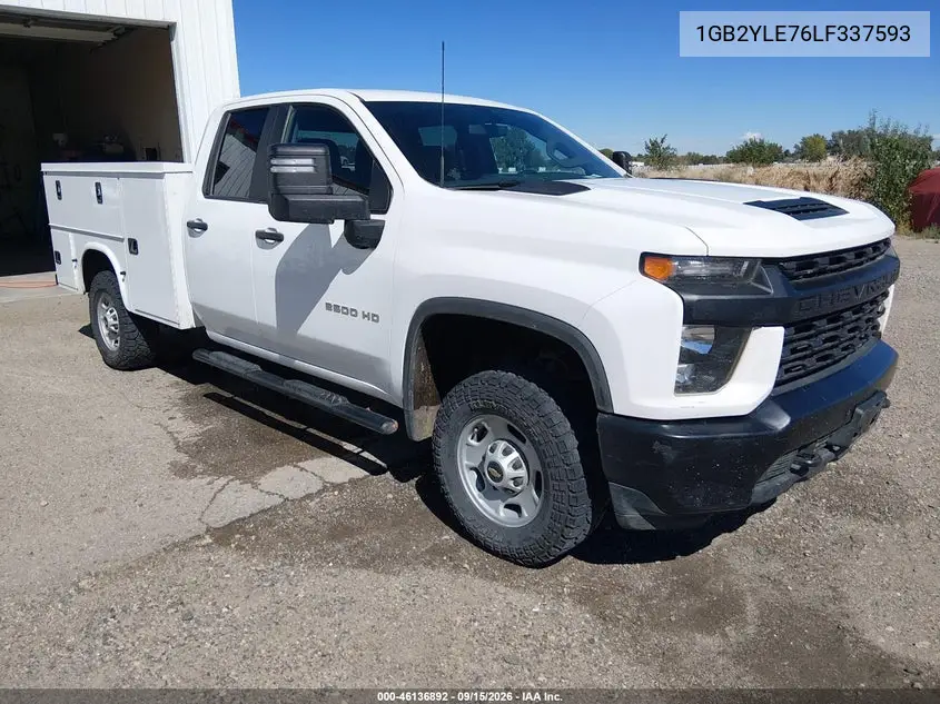 CHEVROLET SILVERADO 2020, VIN 1GB2YLE76LF337593