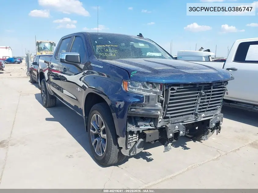 CHEVROLET SILVERADO 2020, VIN 3GCPWCED5LG386747