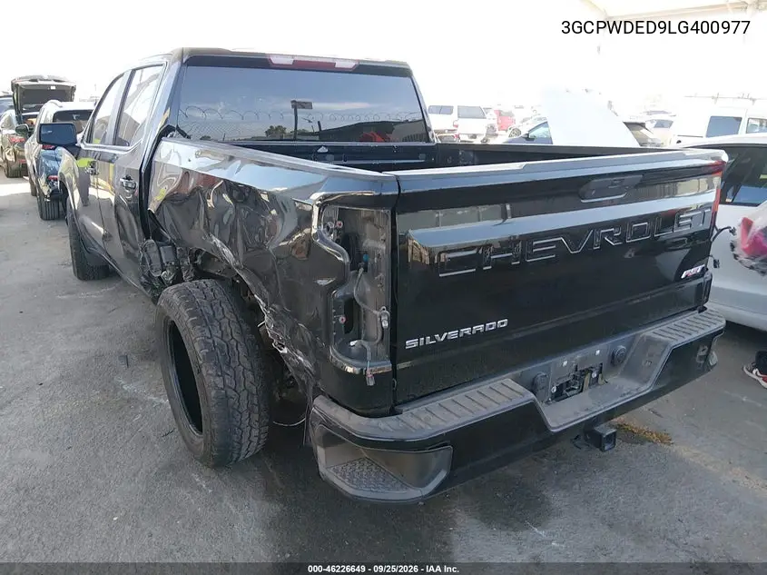 2020 CHEVROLET SILVERADO VIN 3GCPWDED9LG400977 — фото 3