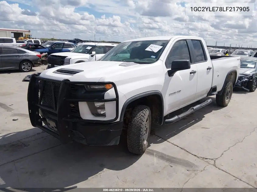 2020 CHEVROLET SILVERADO VIN 1GC2YLE78LF217905 — фото 2