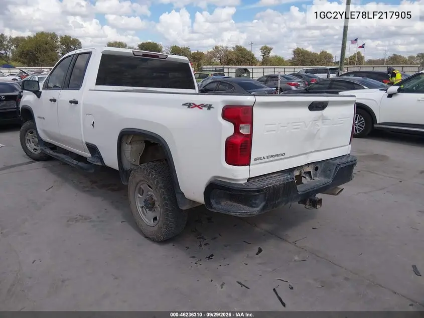2020 CHEVROLET SILVERADO VIN 1GC2YLE78LF217905 — фото 3