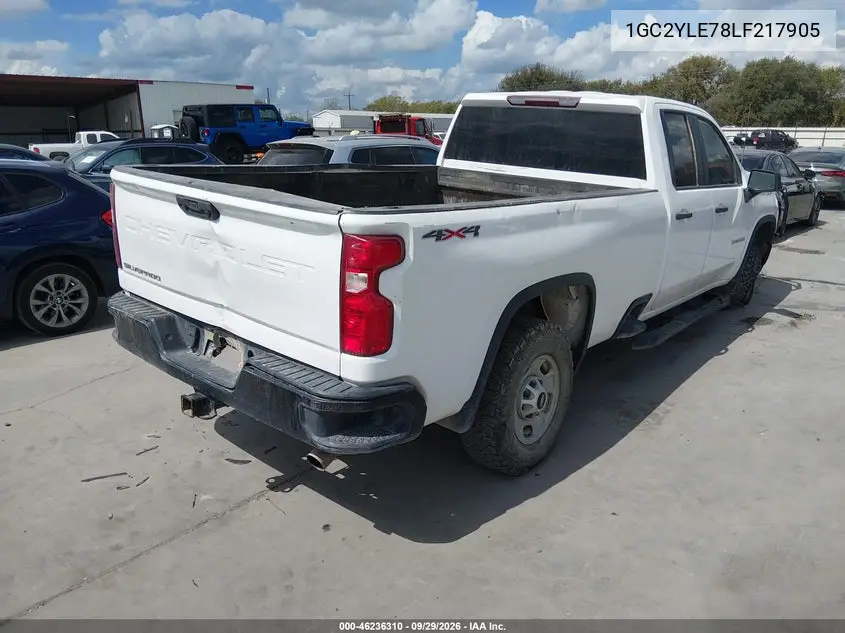 2020 CHEVROLET SILVERADO VIN 1GC2YLE78LF217905 — фото 4