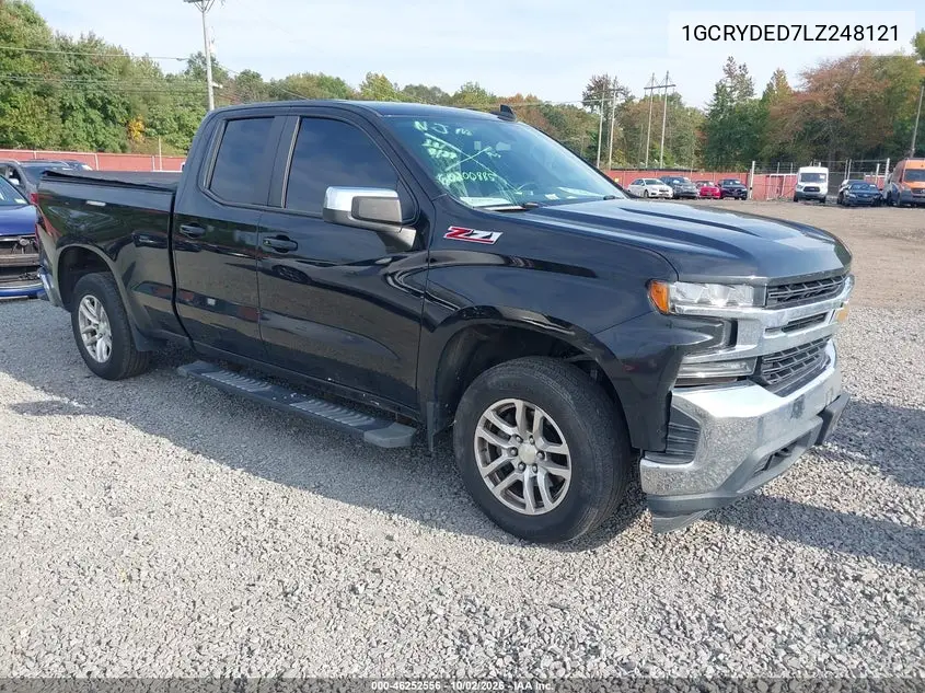 CHEVROLET SILVERADO 2020, VIN 1GCRYDED7LZ248121