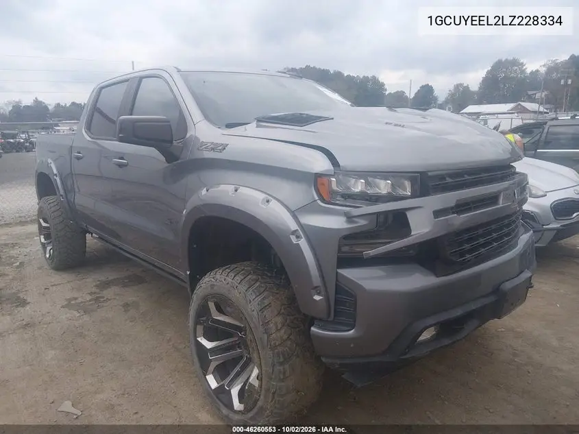 CHEVROLET SILVERADO 2020, VIN 1GCUYEEL2LZ228334