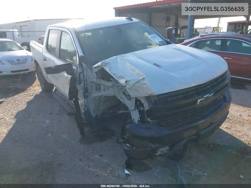 CHEVROLET SILVERADO 2020, VIN 3GCPYFEL5LG356635