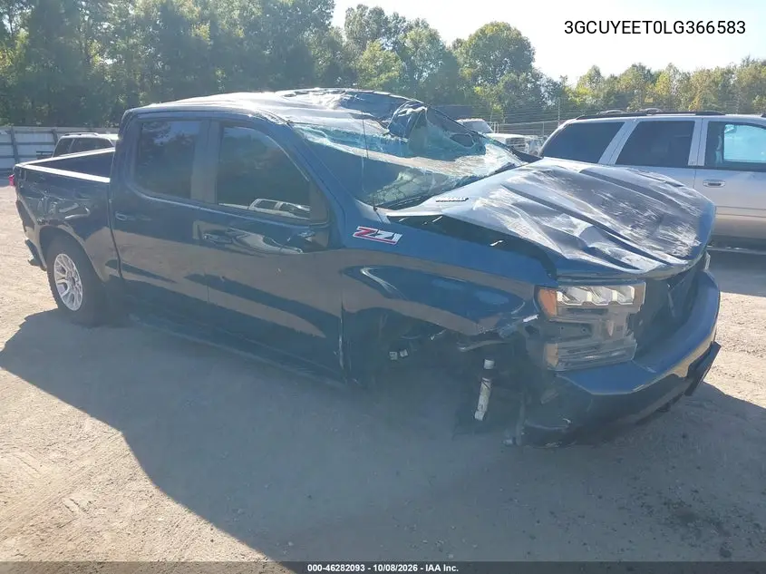 CHEVROLET SILVERADO 2020, VIN 3GCUYEET0LG366583