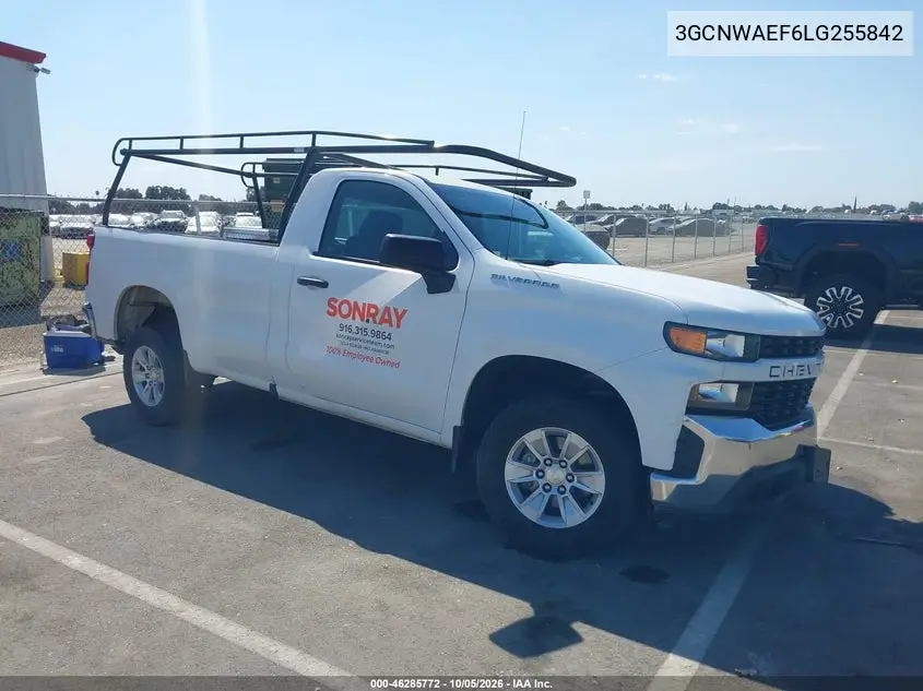 CHEVROLET SILVERADO 2020, VIN 3GCNWAEF6LG255842