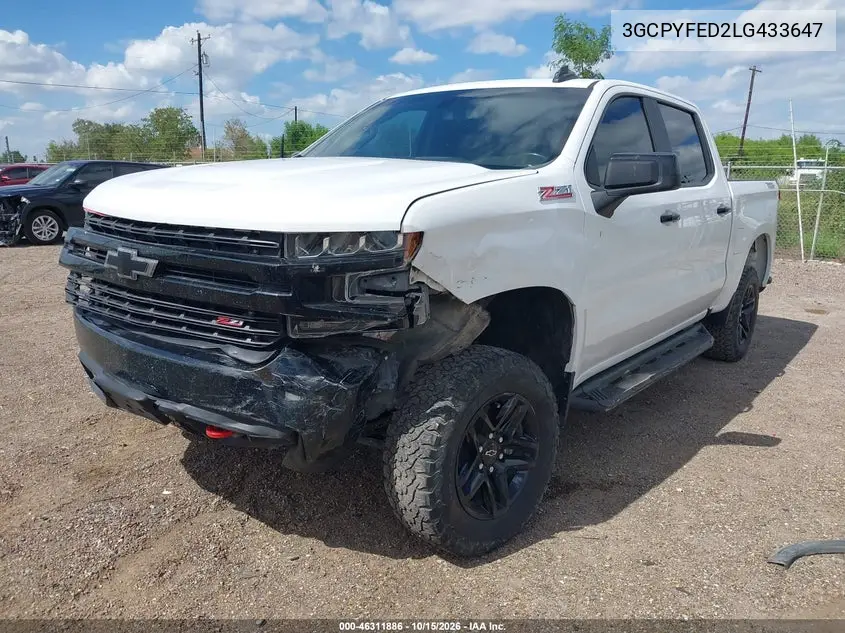 2020 CHEVROLET SILVERADO VIN 3GCPYFED2LG433647 — фото 2