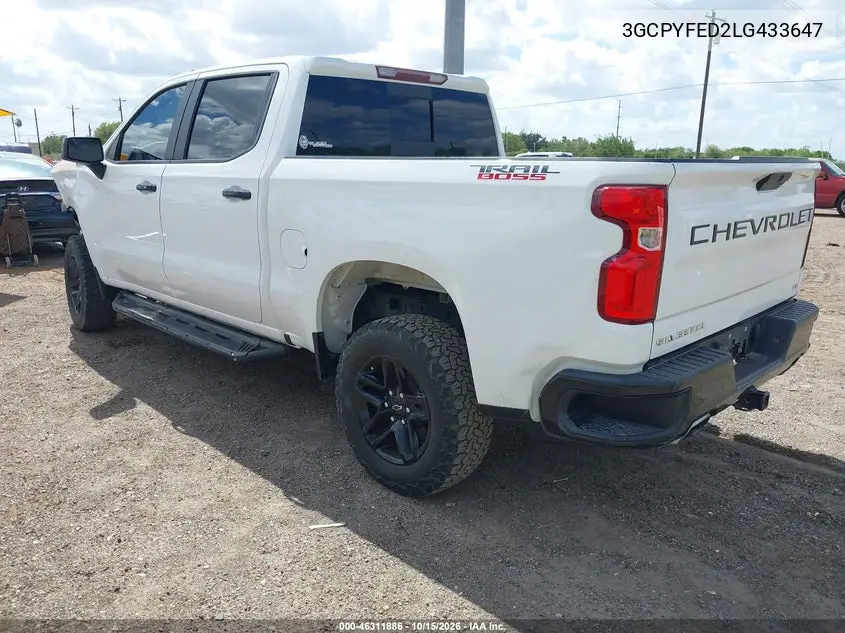 2020 CHEVROLET SILVERADO VIN 3GCPYFED2LG433647 — фото 3