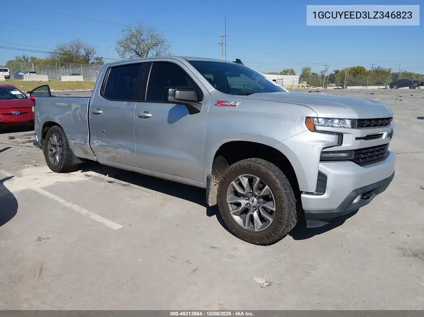 CHEVROLET SILVERADO 2020, VIN 1GCUYEED3LZ346823