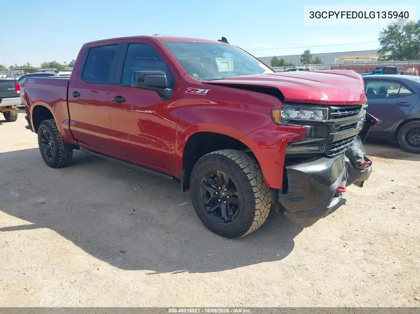 CHEVROLET SILVERADO 2020, VIN 3GCPYFED0LG135940