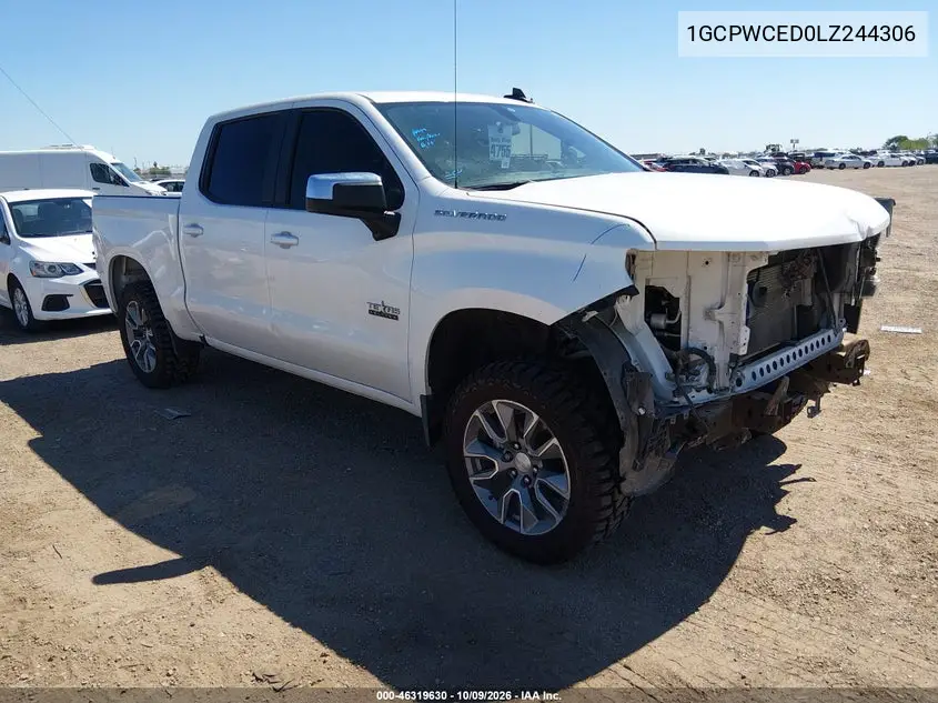 CHEVROLET SILVERADO 2020, VIN 1GCPWCED0LZ244306