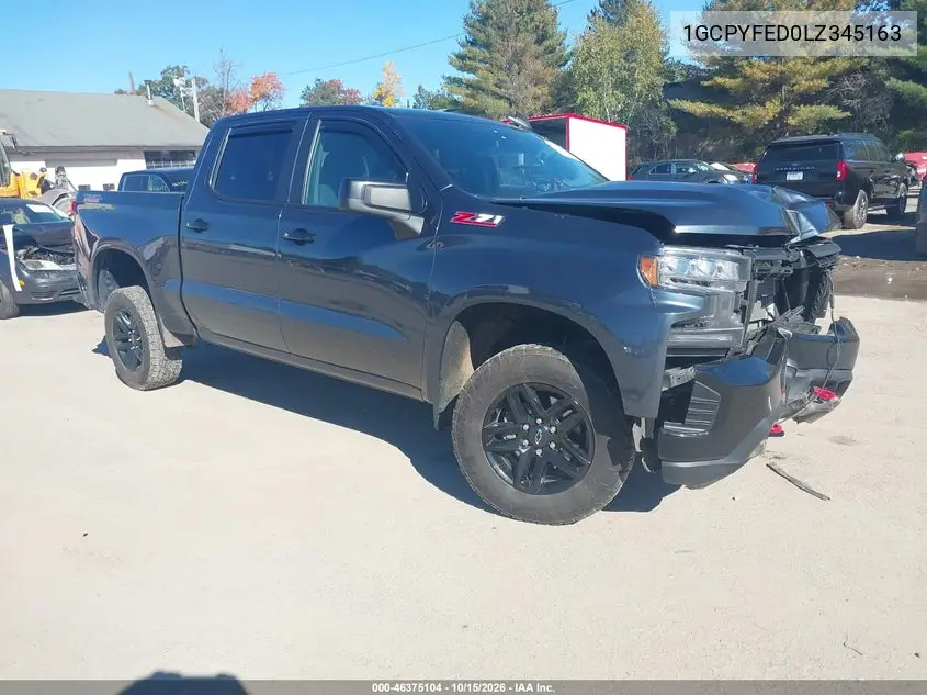 CHEVROLET SILVERADO 2020, VIN 1GCPYFED0LZ345163