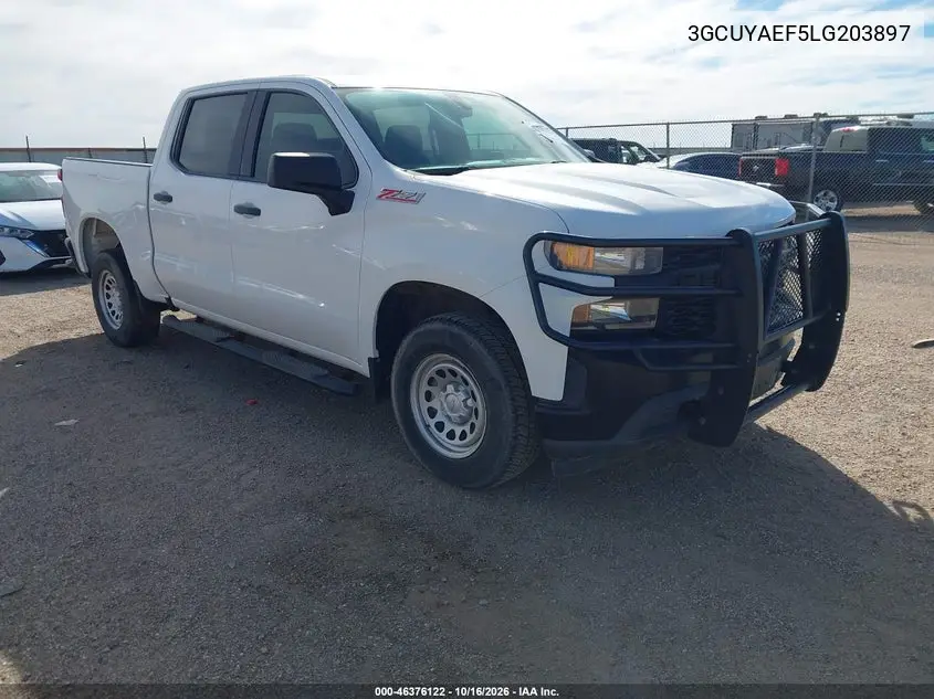 CHEVROLET SILVERADO 2020, VIN 3GCUYAEF5LG203897