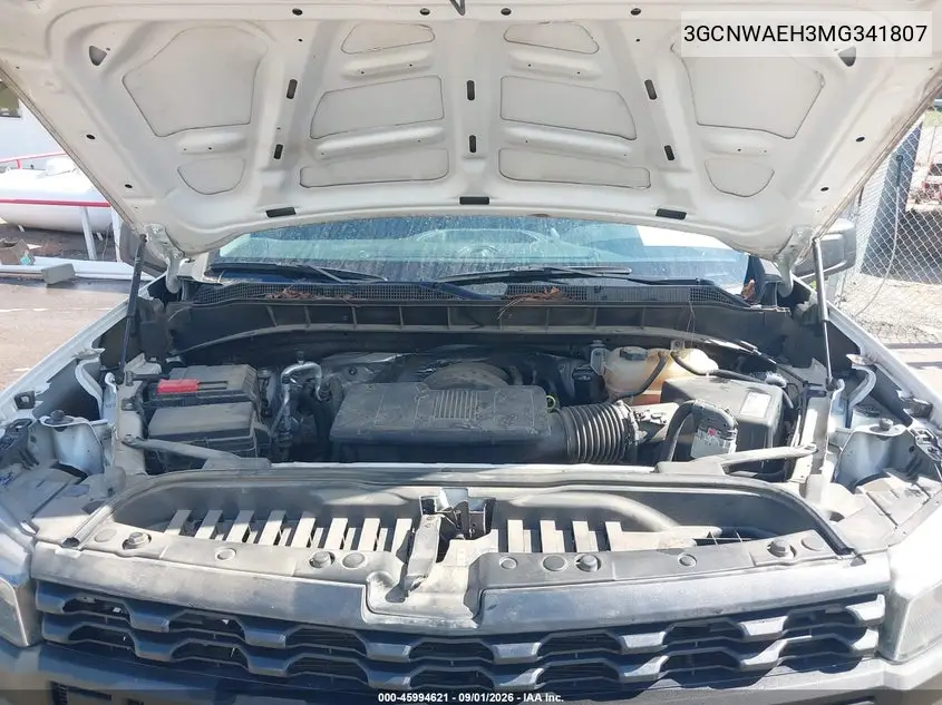 2021 CHEVROLET SILVERADO VIN 3GCNWAEH3MG341807 — фото 10