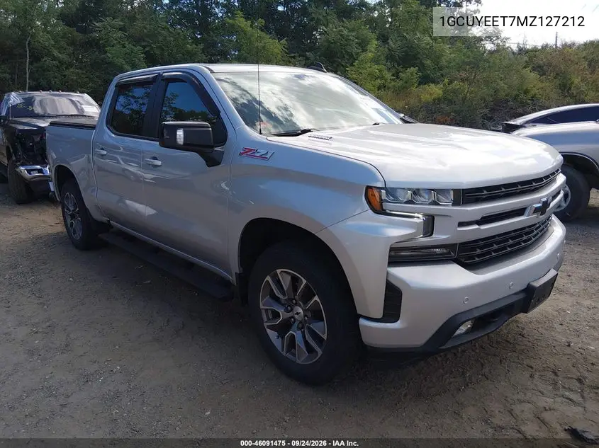 CHEVROLET SILVERADO 2021, VIN 1GCUYEET7MZ127212
