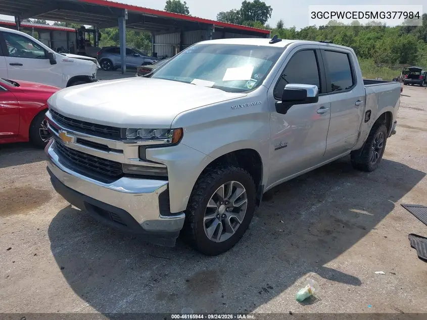 2021 CHEVROLET SILVERADO VIN 3GCPWCED5MG377984 — фото 2