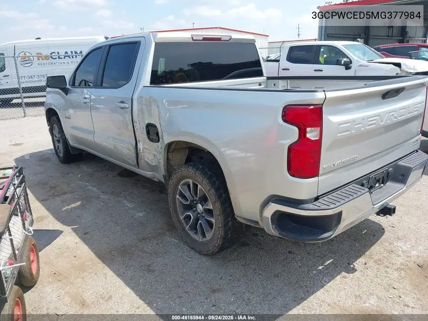 2021 CHEVROLET SILVERADO VIN 3GCPWCED5MG377984 — фото 3