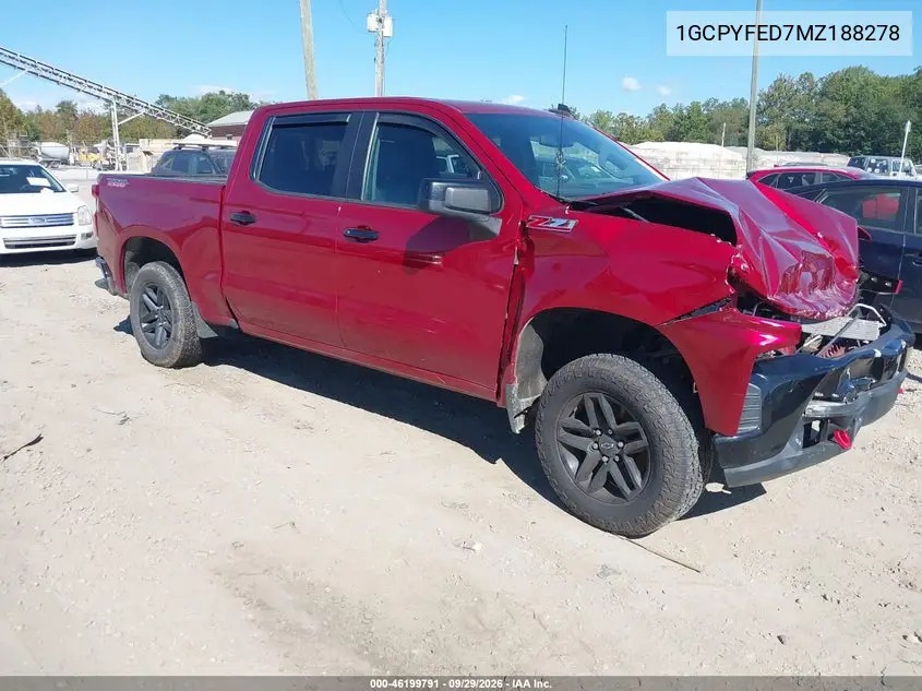 CHEVROLET SILVERADO 2021, VIN 1GCPYFED7MZ188278