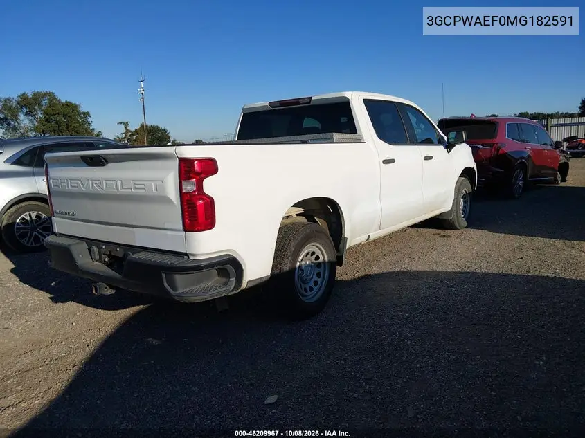 2021 CHEVROLET SILVERADO VIN 3GCPWAEF0MG182591 — фото 4