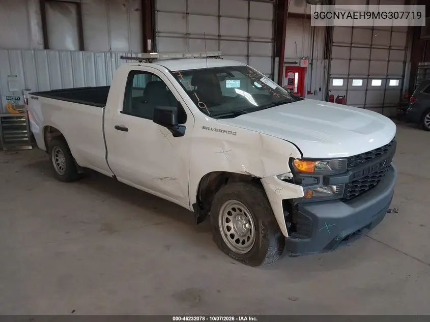 CHEVROLET SILVERADO 2021, VIN 3GCNYAEH9MG307719