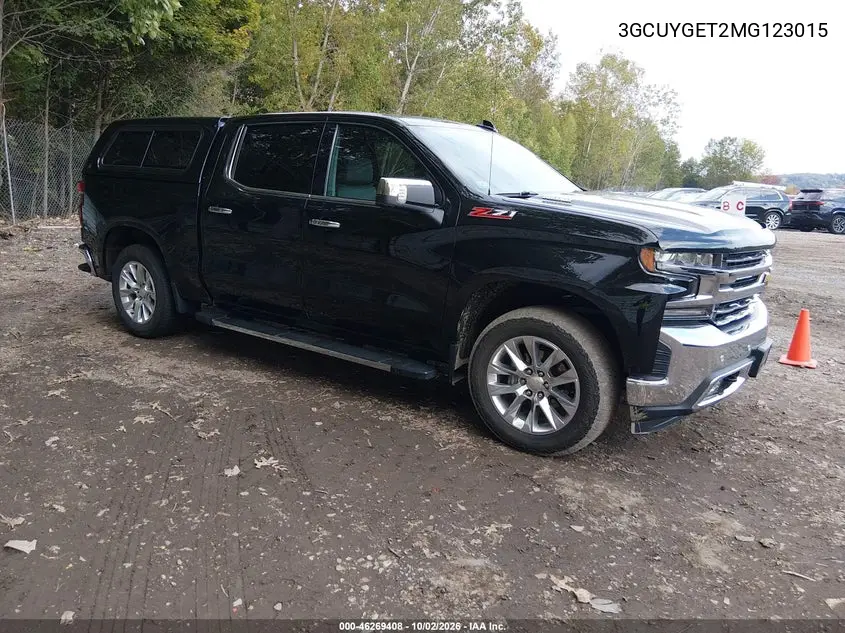 CHEVROLET SILVERADO 2021, VIN 3GCUYGET2MG123015