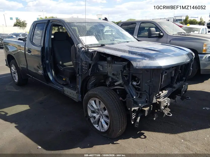 CHEVROLET SILVERADO 2021, VIN 1GCRWBEF1MZ146052