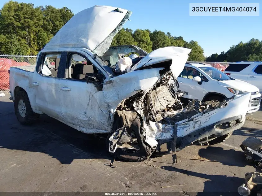 CHEVROLET SILVERADO 2021, VIN 3GCUYEET4MG404074