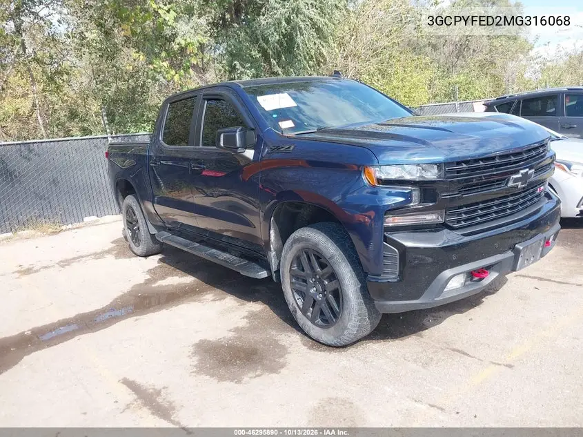 CHEVROLET SILVERADO 2021, VIN 3GCPYFED2MG316068