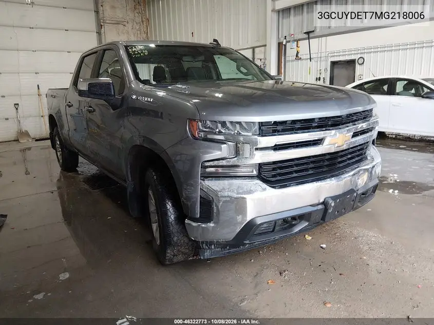 CHEVROLET SILVERADO 2021, VIN 3GCUYDET7MG218006