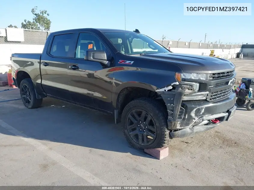 CHEVROLET SILVERADO 2021, VIN 1GCPYFED1MZ397421