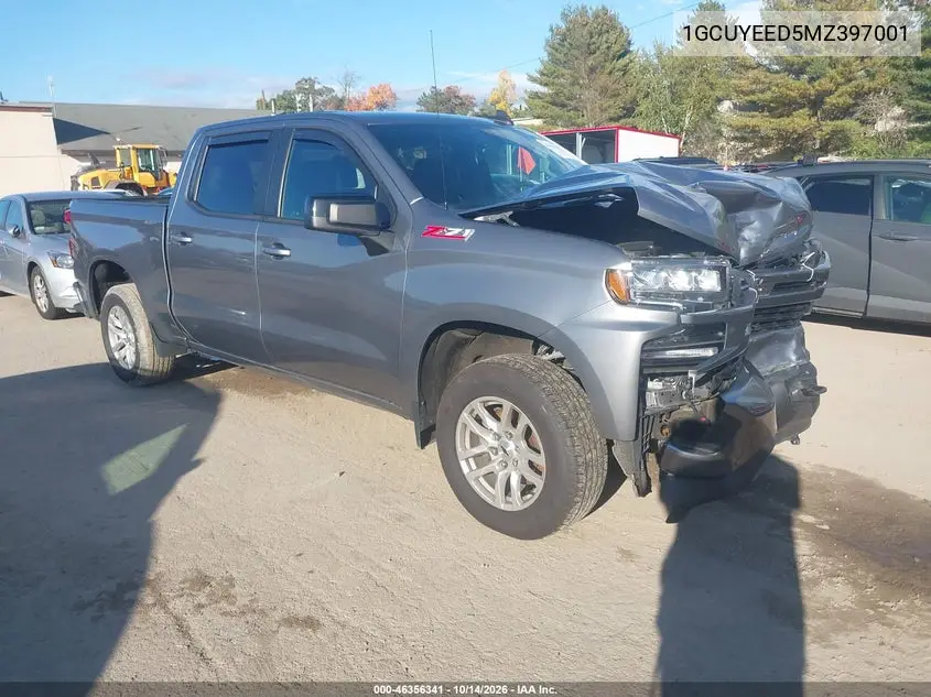 CHEVROLET SILVERADO 2021, VIN 1GCUYEED5MZ397001