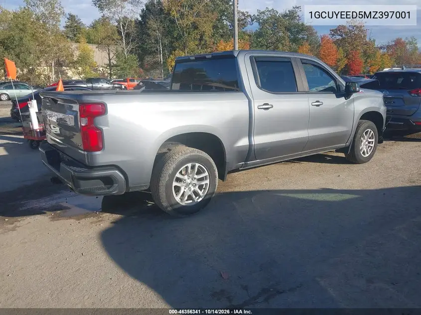 2021 CHEVROLET SILVERADO VIN 1GCUYEED5MZ397001 — фото 4