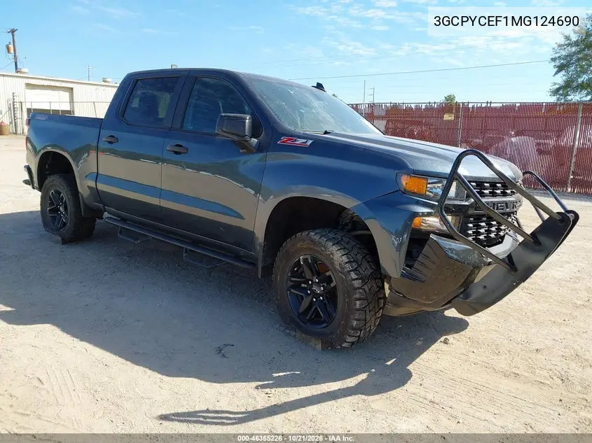 CHEVROLET SILVERADO 2021, VIN 3GCPYCEF1MG124690