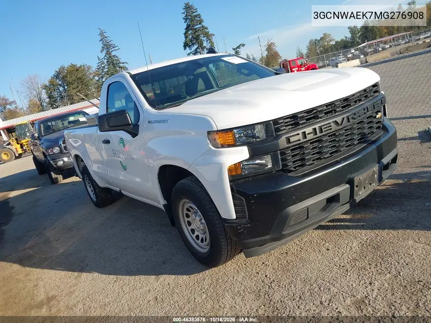 CHEVROLET SILVERADO 2021, VIN 3GCNWAEK7MG276908