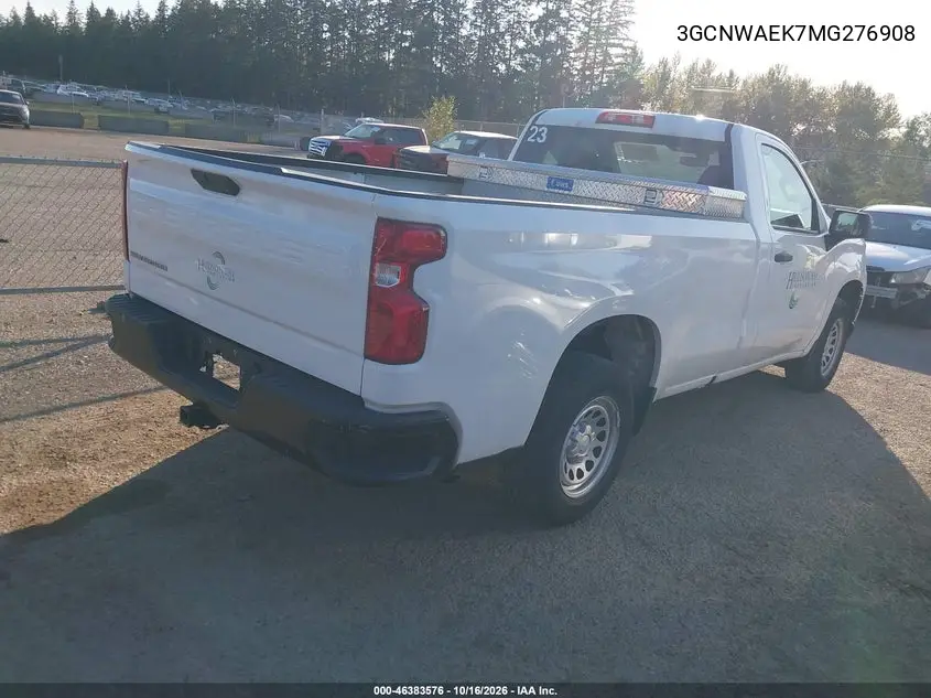 2021 CHEVROLET SILVERADO VIN 3GCNWAEK7MG276908 — фото 4