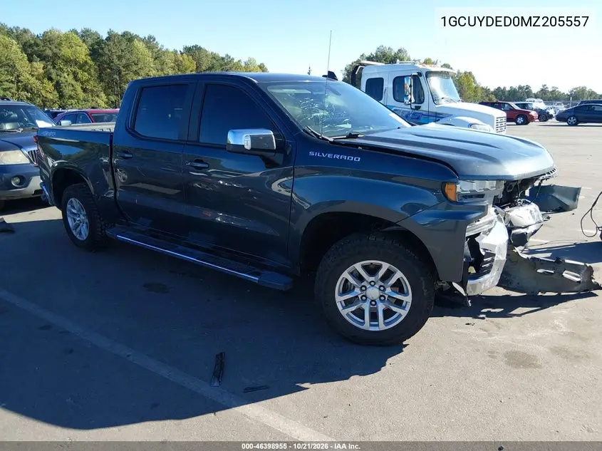 CHEVROLET SILVERADO 2021, VIN 1GCUYDED0MZ205557