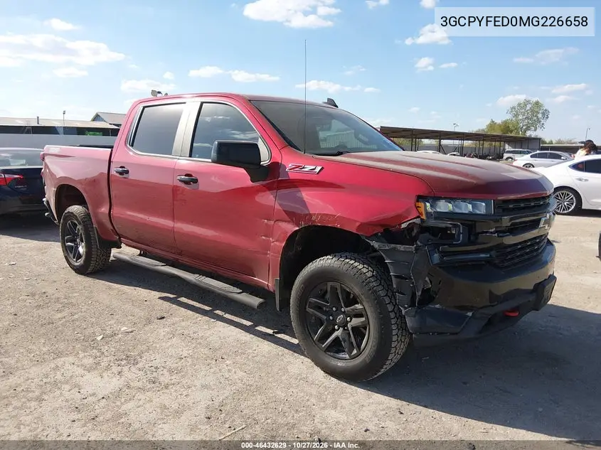 CHEVROLET SILVERADO 2021, VIN 3GCPYFED0MG226658