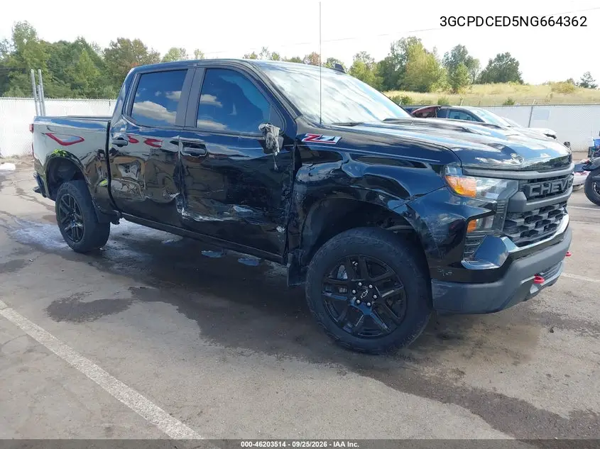 CHEVROLET SILVERADO 2022, VIN 3GCPDCED5NG664362