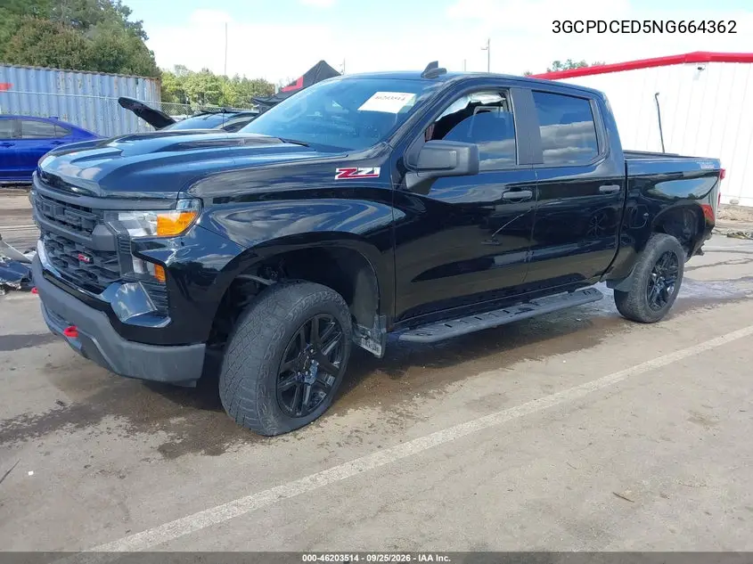 2022 CHEVROLET SILVERADO VIN 3GCPDCED5NG664362 — фото 2