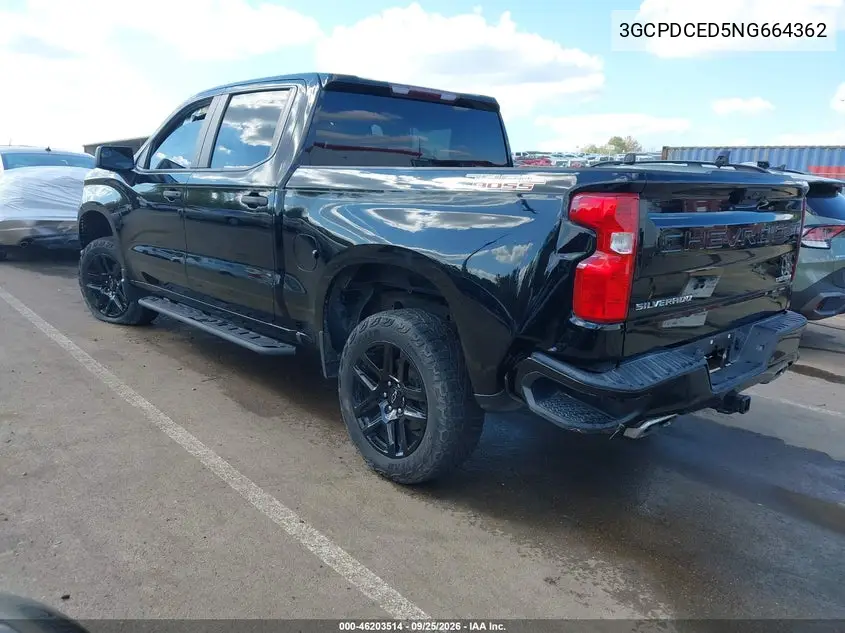 2022 CHEVROLET SILVERADO VIN 3GCPDCED5NG664362 — фото 3