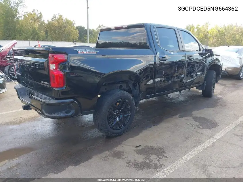 2022 CHEVROLET SILVERADO VIN 3GCPDCED5NG664362 — фото 4