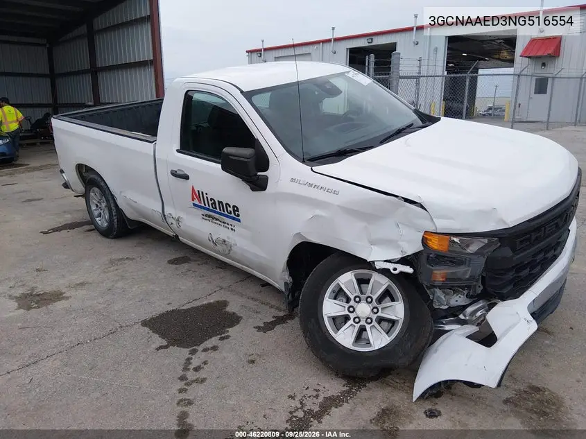 CHEVROLET SILVERADO 2022, VIN 3GCNAAED3NG516554