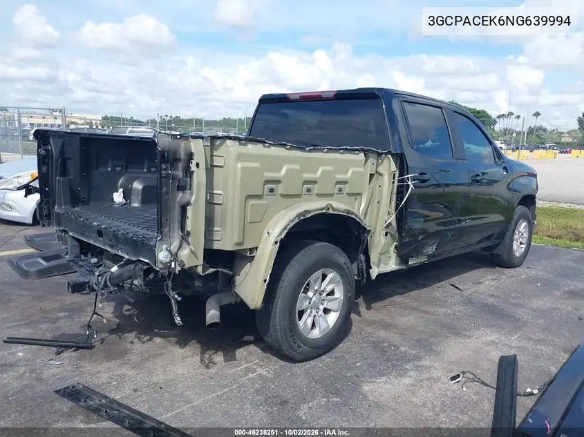 2022 CHEVROLET SILVERADO VIN 3GCPACEK6NG639994 — фото 4
