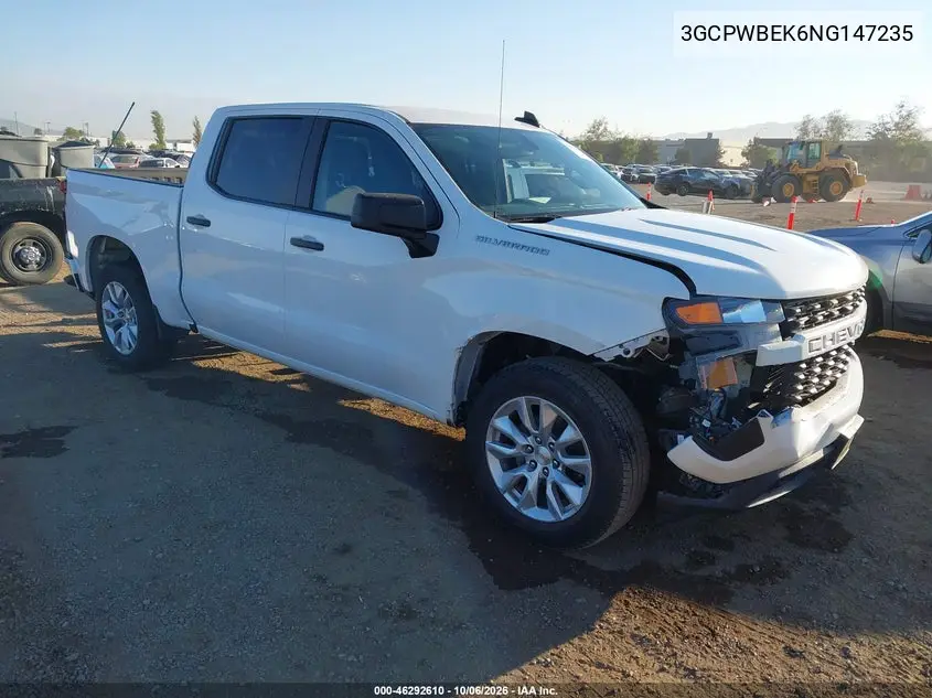 CHEVROLET SILVERADO 2022, VIN 3GCPWBEK6NG147235