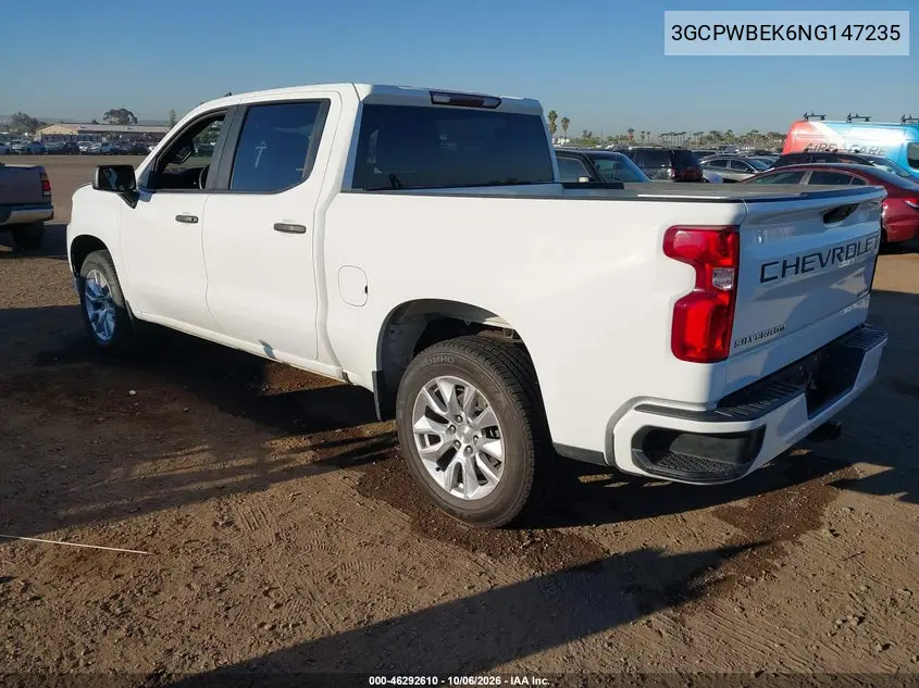2022 CHEVROLET SILVERADO VIN 3GCPWBEK6NG147235 — фото 3